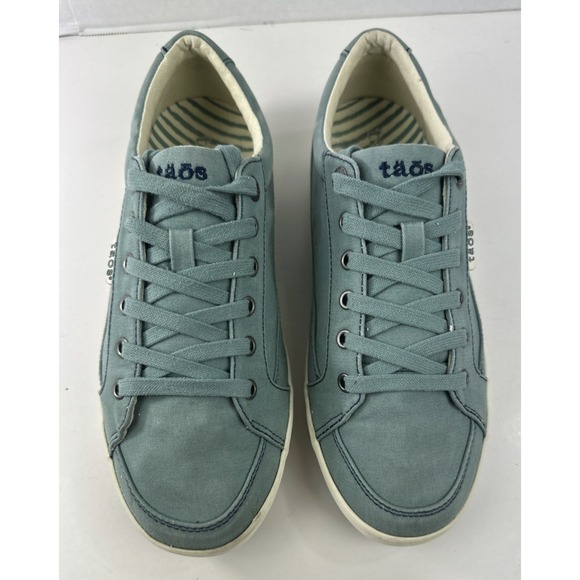 Taos Moc Star 2 Sneakers Blue Low Top Lace Up Canvas Shoes Women's US 10.5 W - Picture 3 of 13